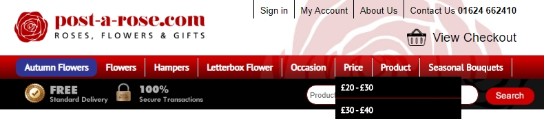 Post a Rose sorting feature